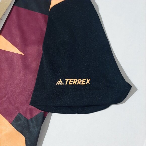 Adidas Terrex shirt womens's large hazy orange and black Primegreen graphic NWT - Picture 4 of 6